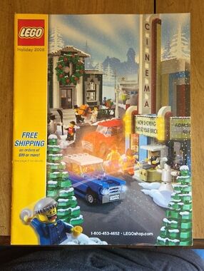 LEGO Holiday 2008 brand catalog featuring various sets from that year, including